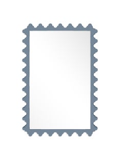 Garden District Magazine Rectangle Mirror in Bachelor Blue