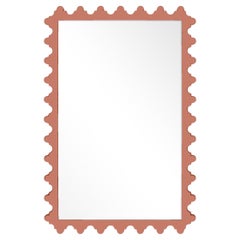 Garden District Magazine Rectangle Mirror in Red Earth