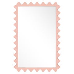 Garden District Magazine Rectangle Mirror in Salmon Berry