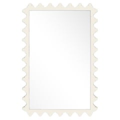 Garden District Magazine Rectangle Mirror in Swiss Coffee