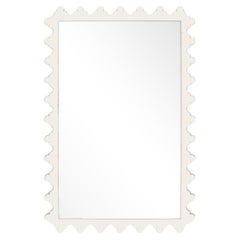 Garden District Magazine Rectangle Mirror in White Dove