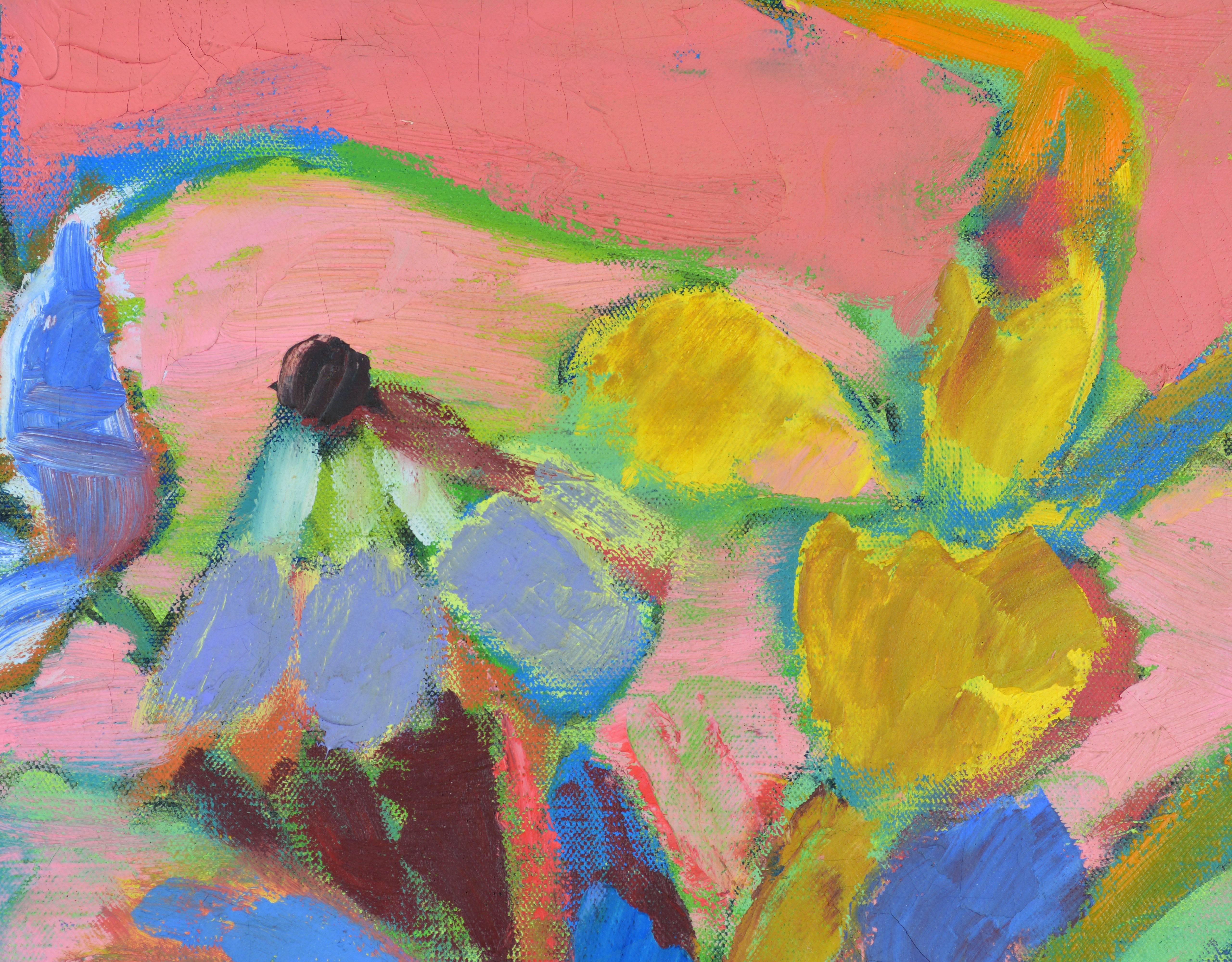 20th Century 'Garden Flowers' Original Post Impressionist French Still Life by Stella Mertens