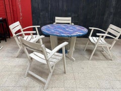 Garden Furniture circa 1930 in the Style of Robert Mallet Stevens