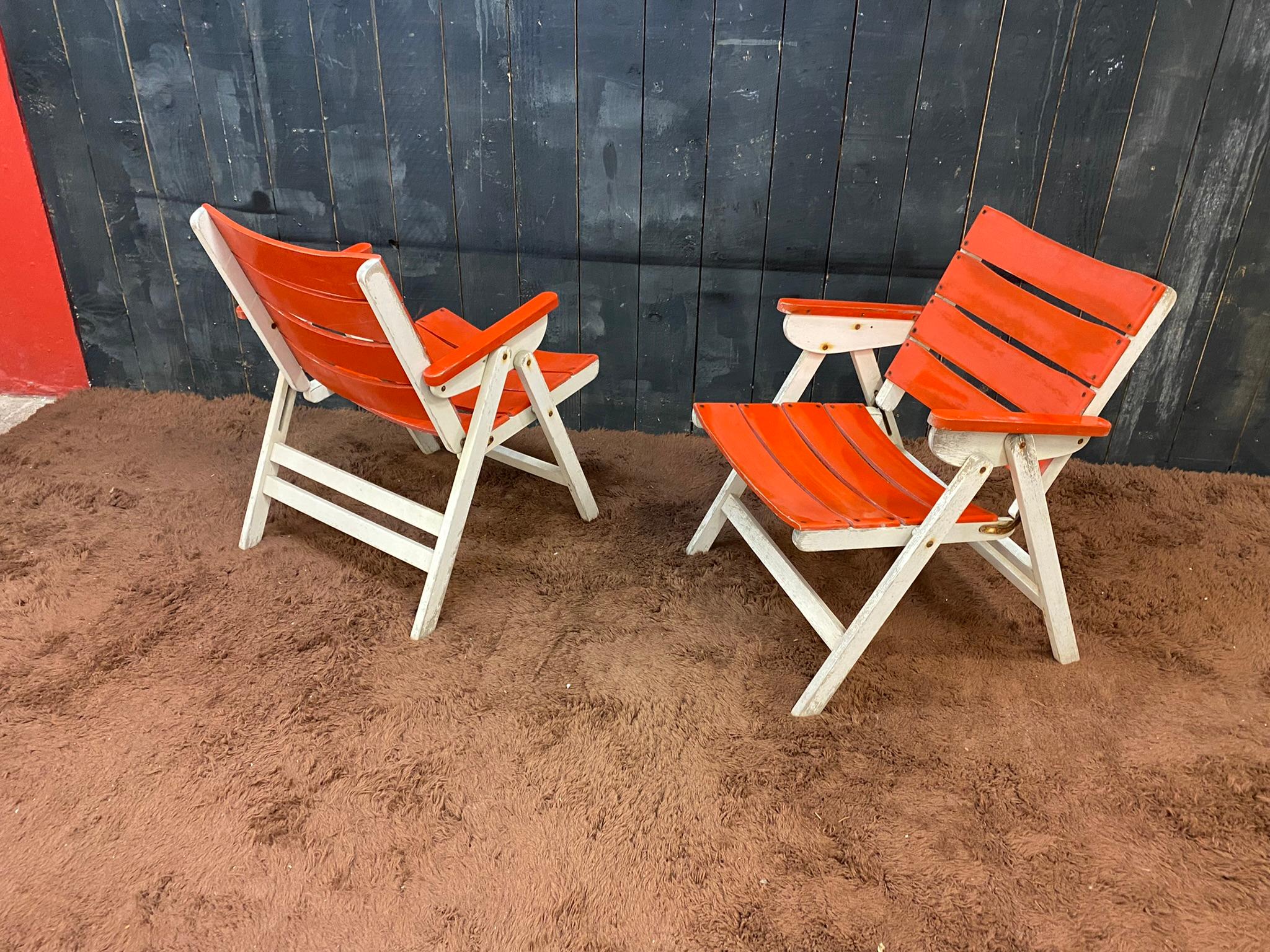 Garden Furniture circa 1950 in the Style of Robert Mallet Stevens For Sale 1