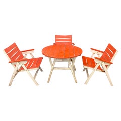 Garden Furniture circa 1950 in the Style of Robert Mallet Stevens
