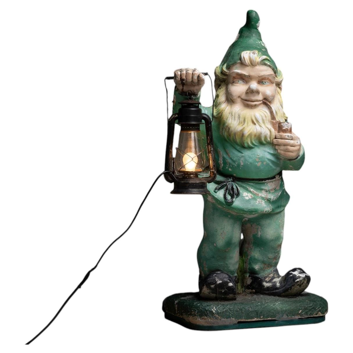 Garden Gnome w/ Lantern, America 1950