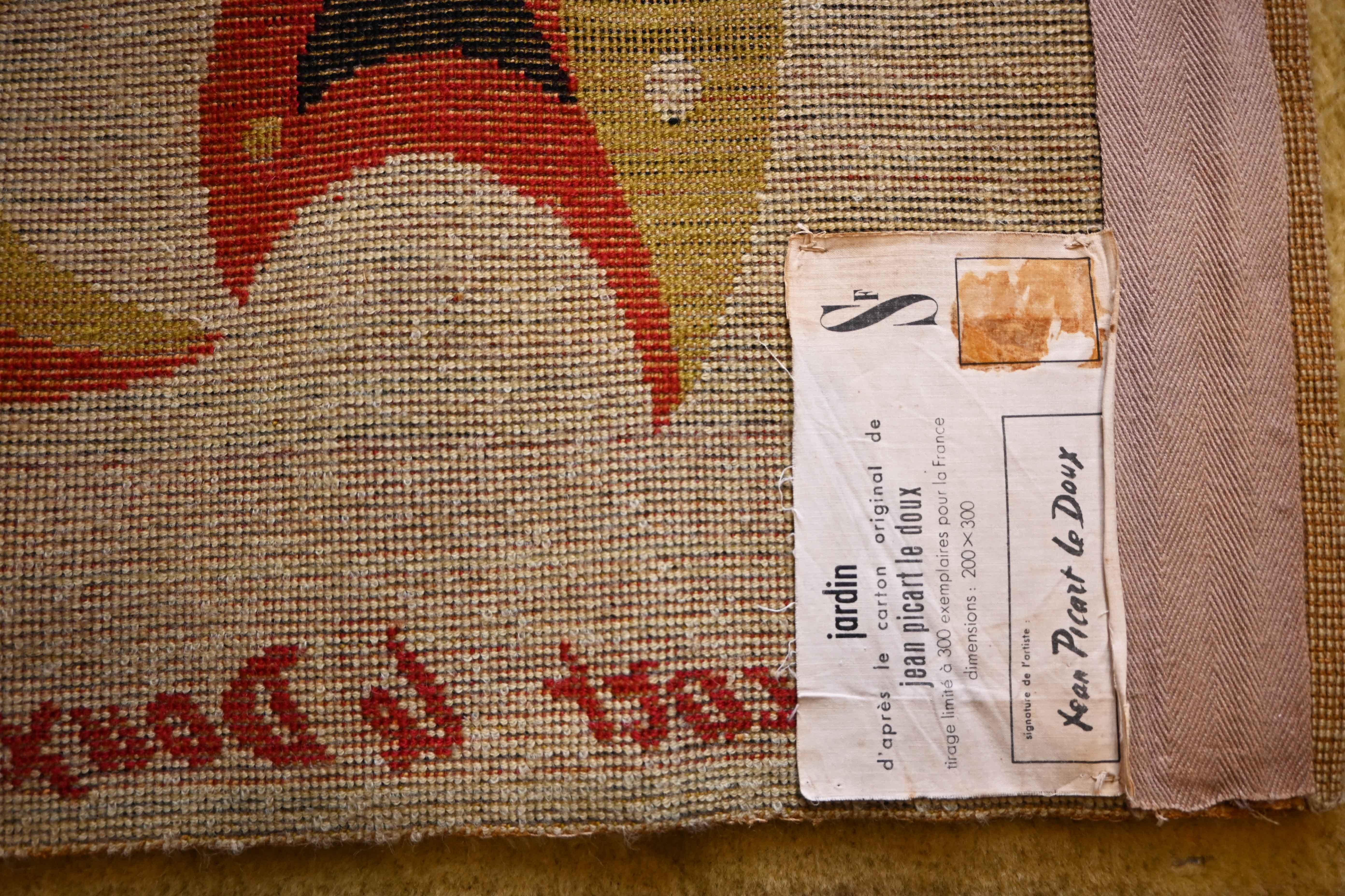Lana Giardino, Jean Picart Le Doux - Tappeto francese moderno firmato - N° 1487 in vendita