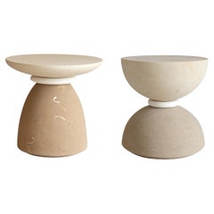 Garden Limestone Coffee Table Set of 2