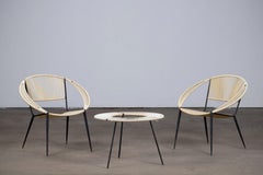 Set di poltrone da giardino nello stile di Gastone Rinaldi, Italia, anni '50