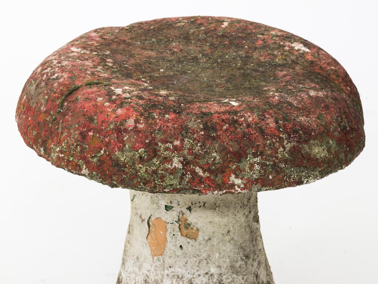 Concrete Vintage French Cast Stone Mushroom Garden Stool