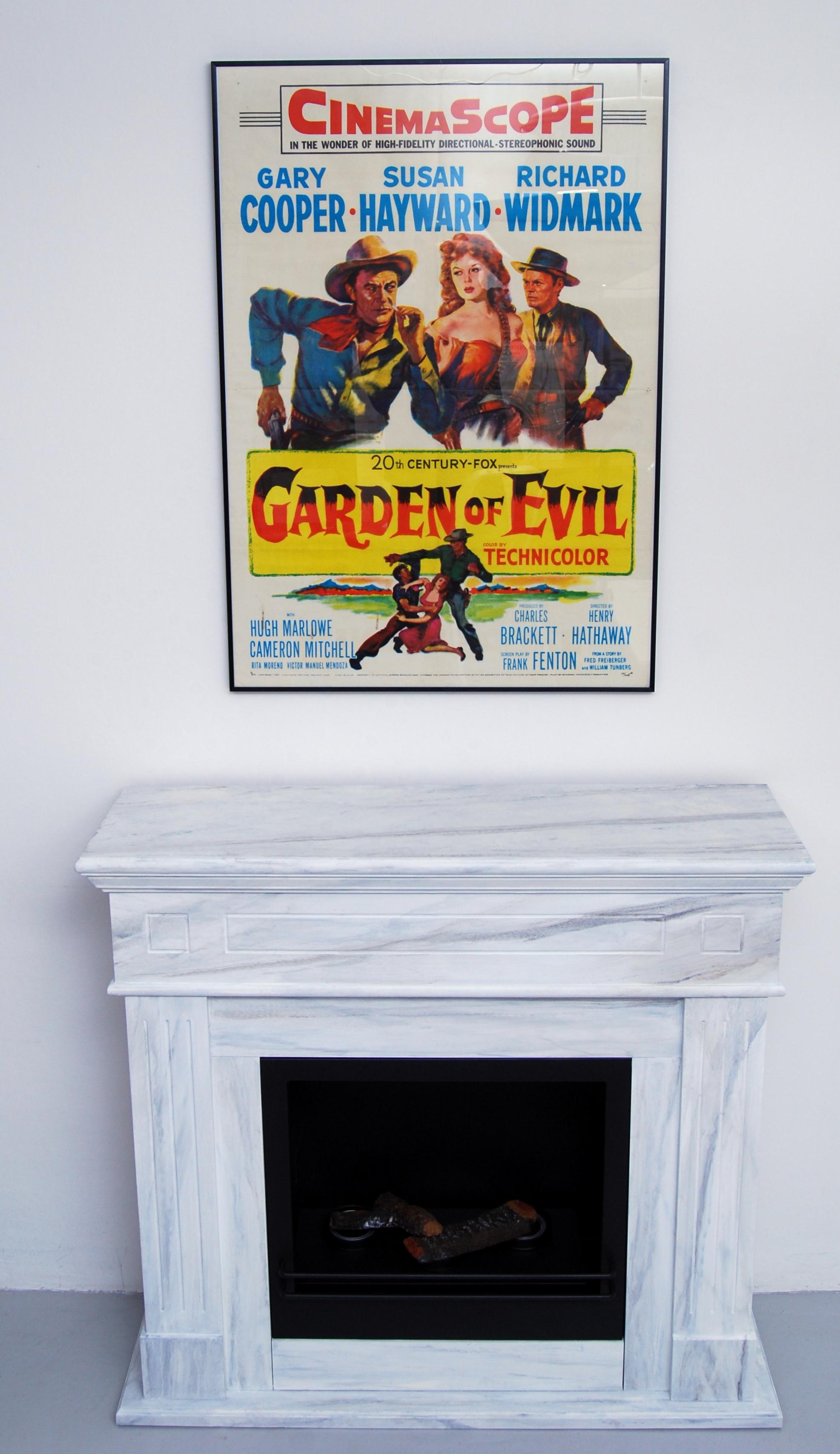 Original US version of this Garden Of Evil film poster. Numbered on lower right hand corner, 54/268. Some minor ware as seen on last picture.  Garden of Evil (1954) is a Western film, directed by Henry Hathaway, about three somewhat disreputable