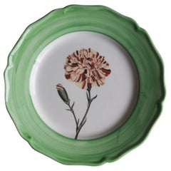 Garden of the Sultan Hand Painted Ceramic Plate Made in Italy Green