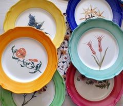 The Sultans Garden Hand-Painted Ceramic Dinner Plate, Made in Italy