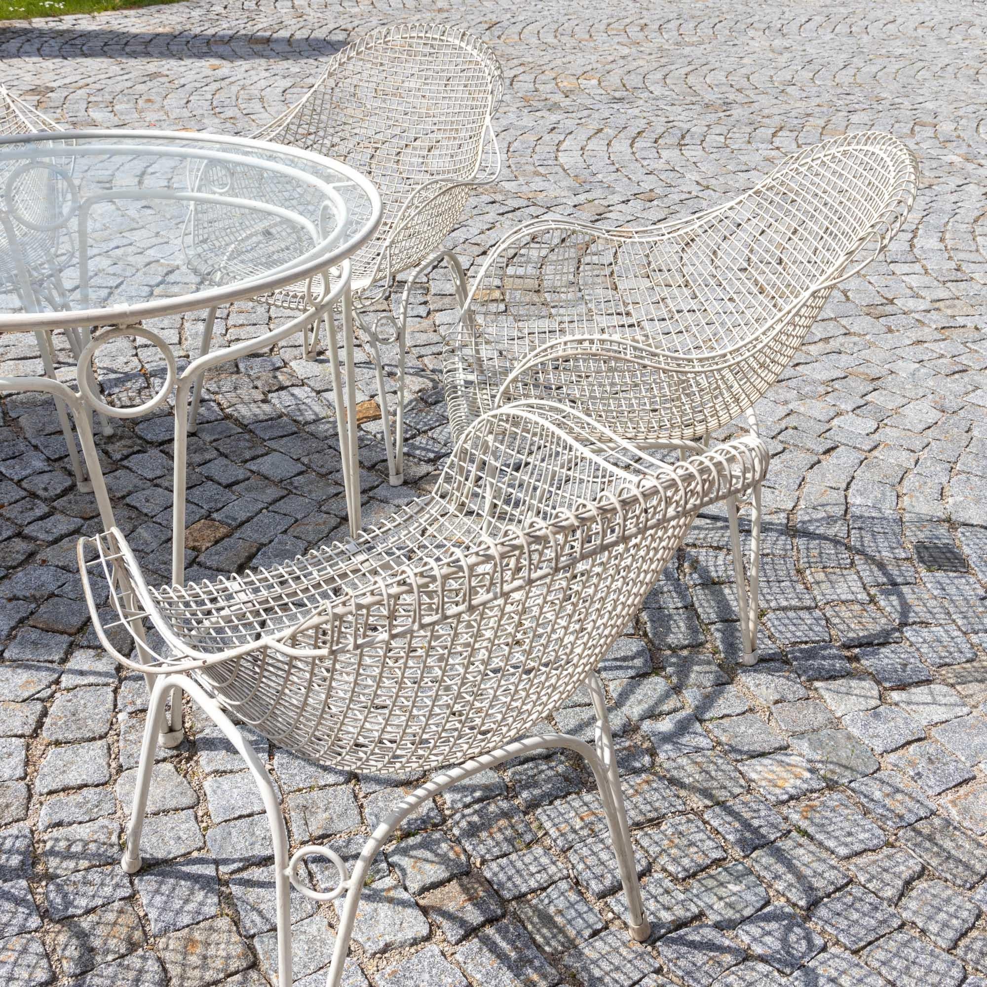 Garden or Patio Furniture Set, Italy 1950s For Sale 5