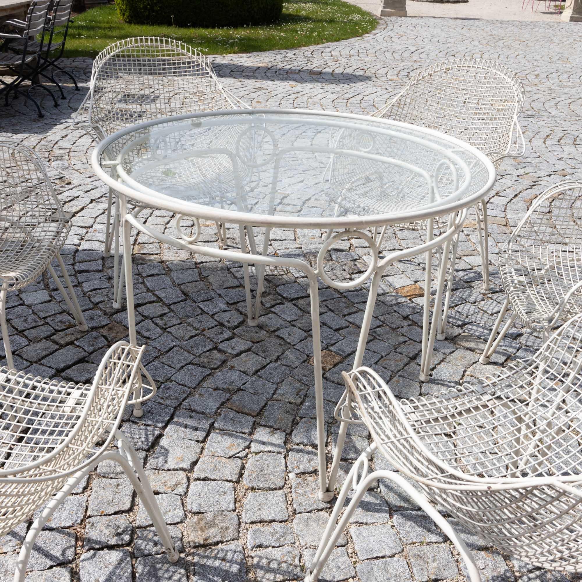 Garden or Patio Furniture Set, Italy 1950s For Sale 3
