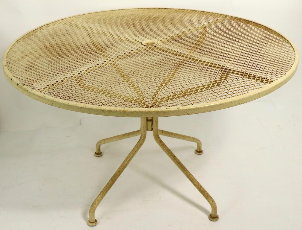 20th Century Garden Patio Dining Table Attributed to Woodard