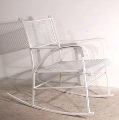 Garden Patio Poolside Metal Rocking Chair Att. to Woodard