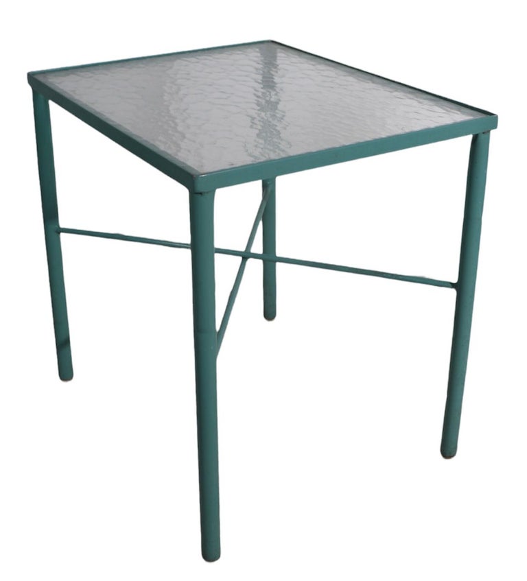 Garden Patio Poolside Table by Hauser Made in USA Ca. 1970's After