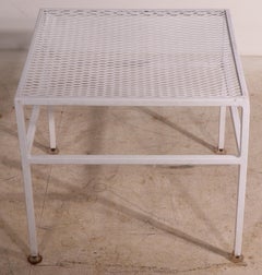 Garden, Patio, Poolside, Table of Steel and Metal Mesh Att. to Woodard