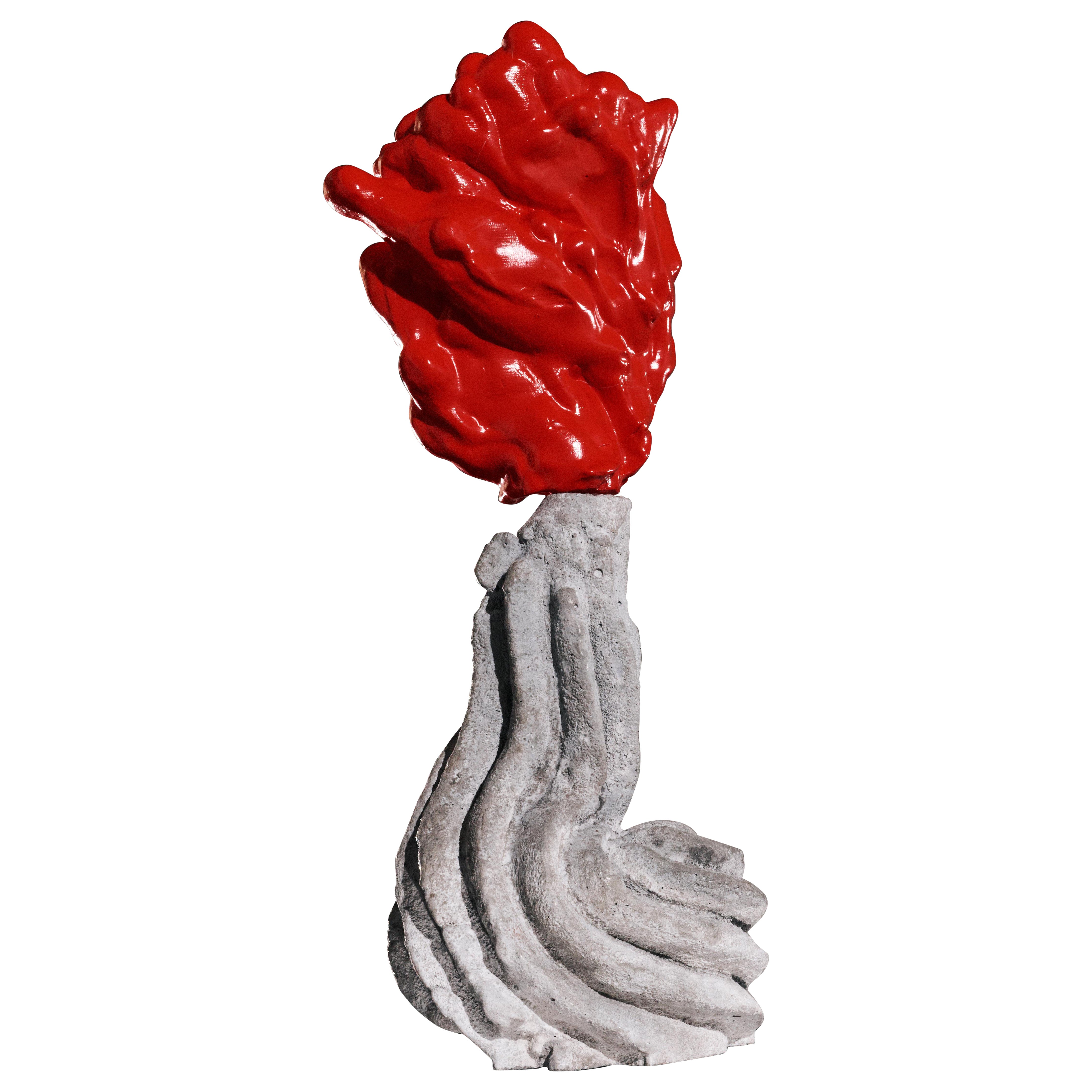 Garden Rose Free Standing Sculpture by Elis Monsport