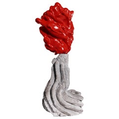 Garden Rose Free Standing Sculpture by Elis Monsport