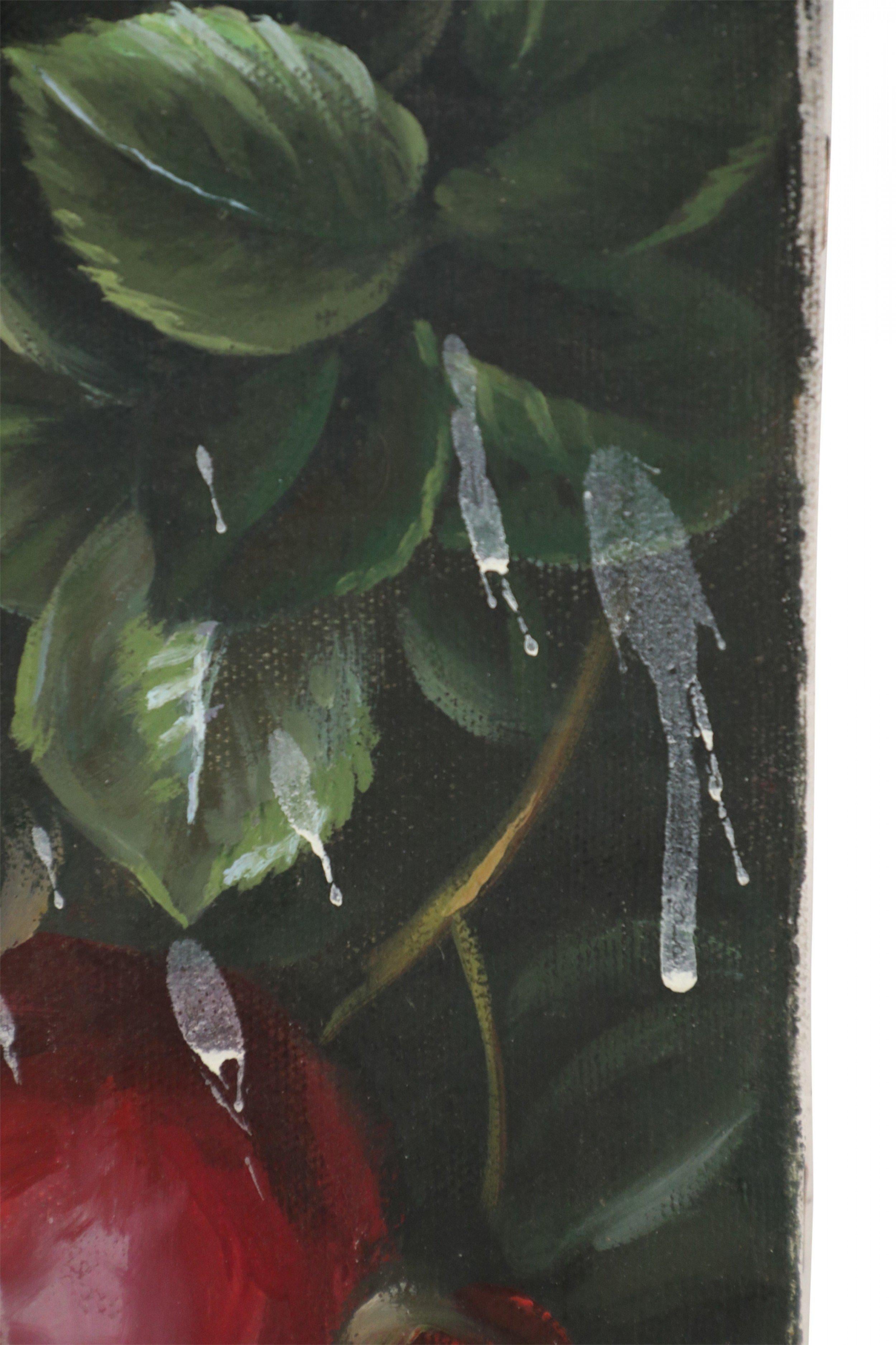Bodegón de rosas de jardín Pintura al óleo sobre lienzo Lienzo en venta