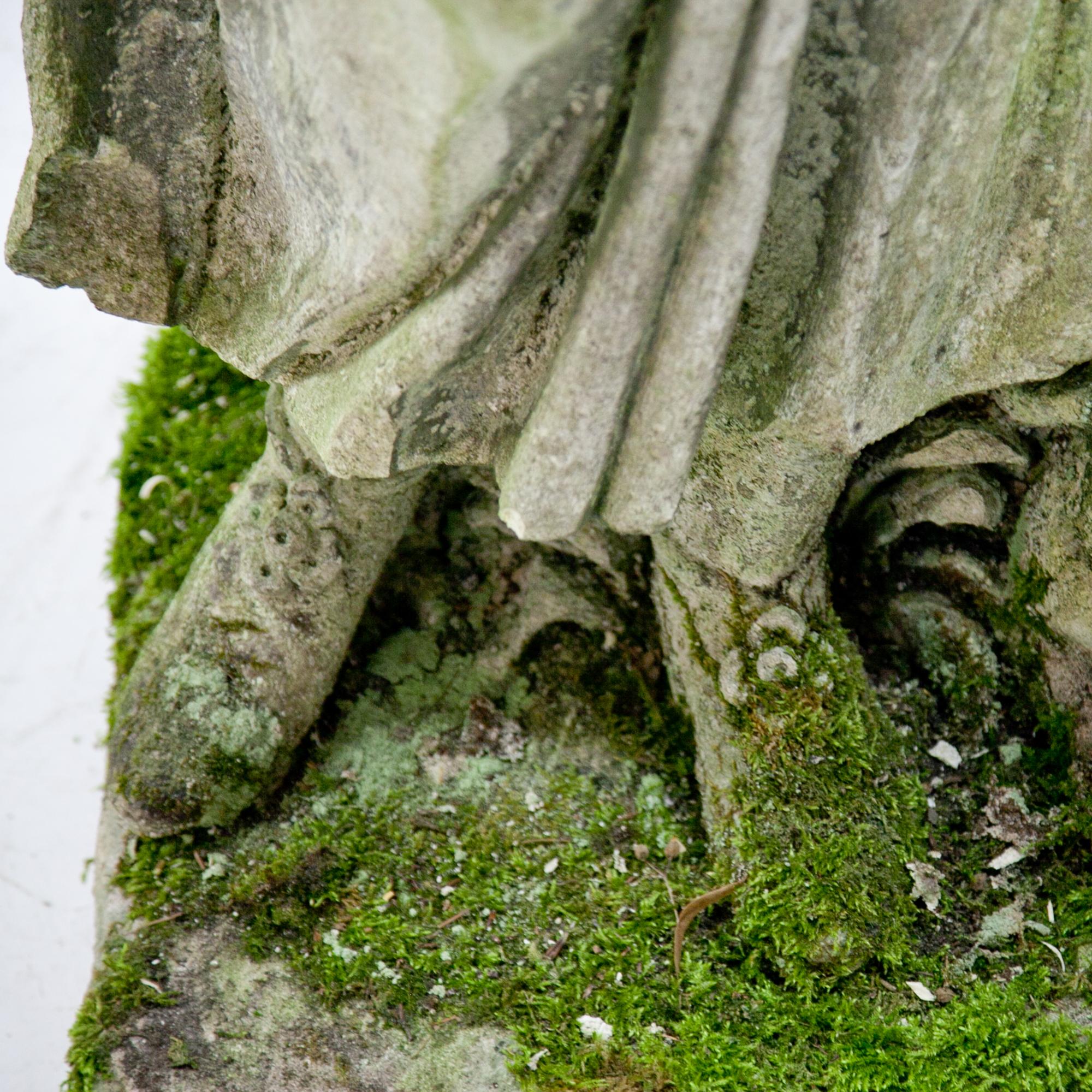 Garden Sculpture of a Flower Girl, Early 20th Century 11