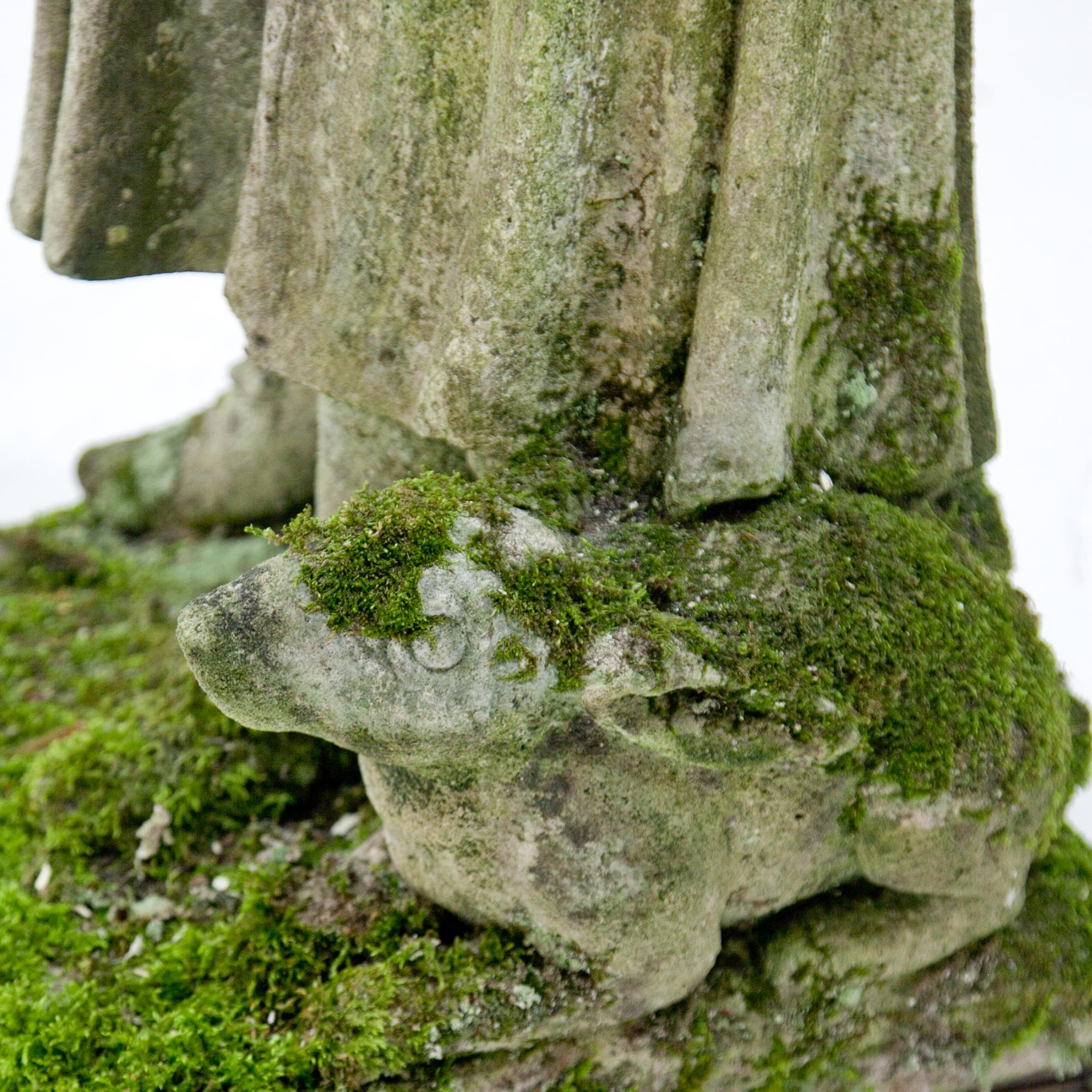 Garden Sculpture of a Flower Girl, Early 20th Century 12