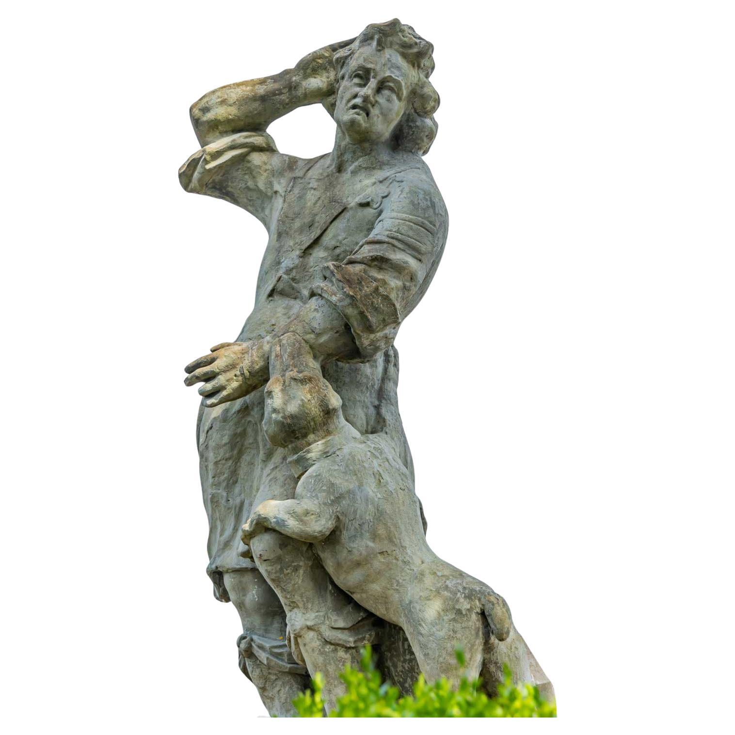 Garten-Skulptur eines Jägers