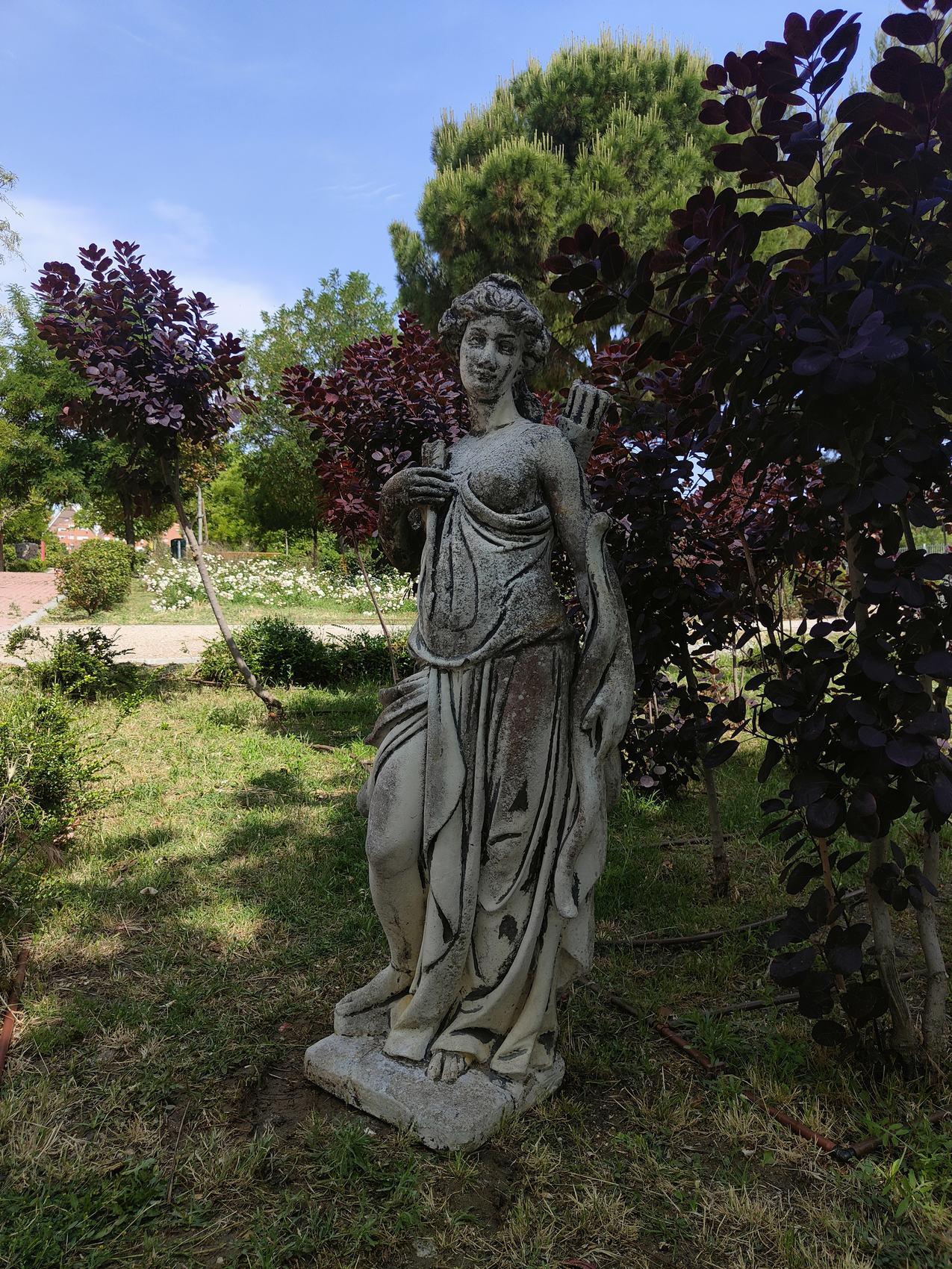 Sandstone Garden Sculpture Representing: Artemis For Sale