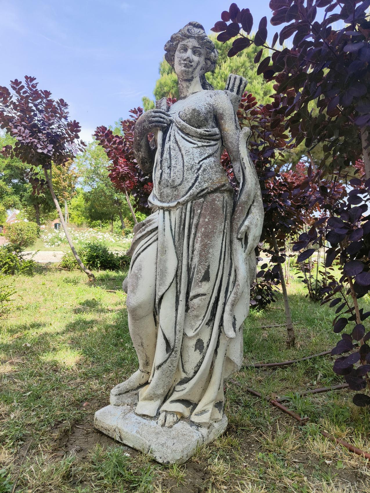Garden Sculpture Representing: Artemis For Sale 1