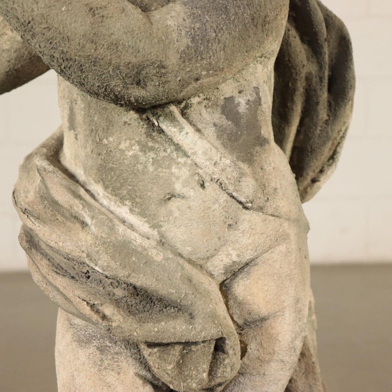 Garden Scuplture with Putto, Stone, Italy, 19th Century at 1stDibs