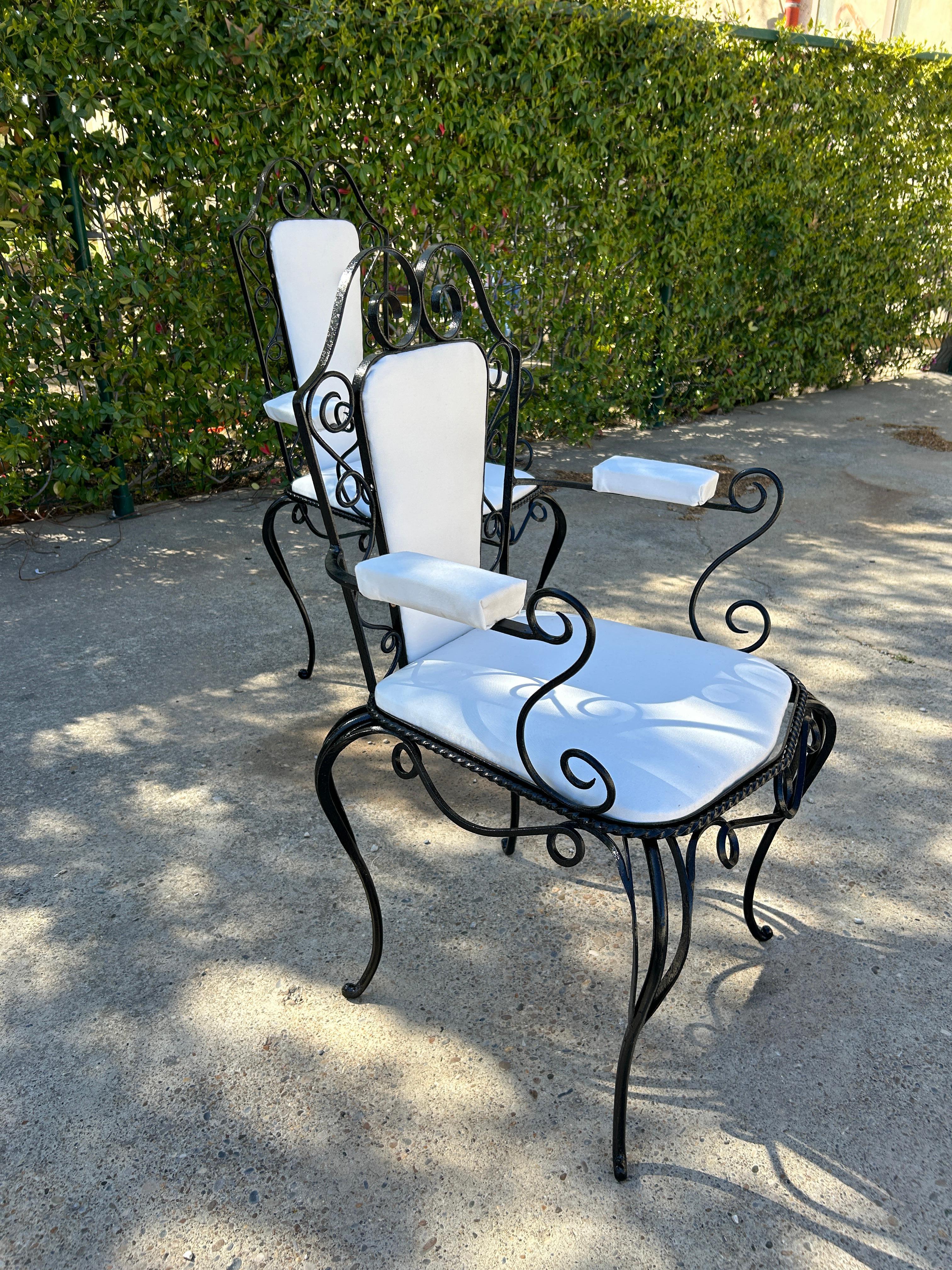 Garden set attributed to René Drouet Art Deco French work 1940 For Sale 11