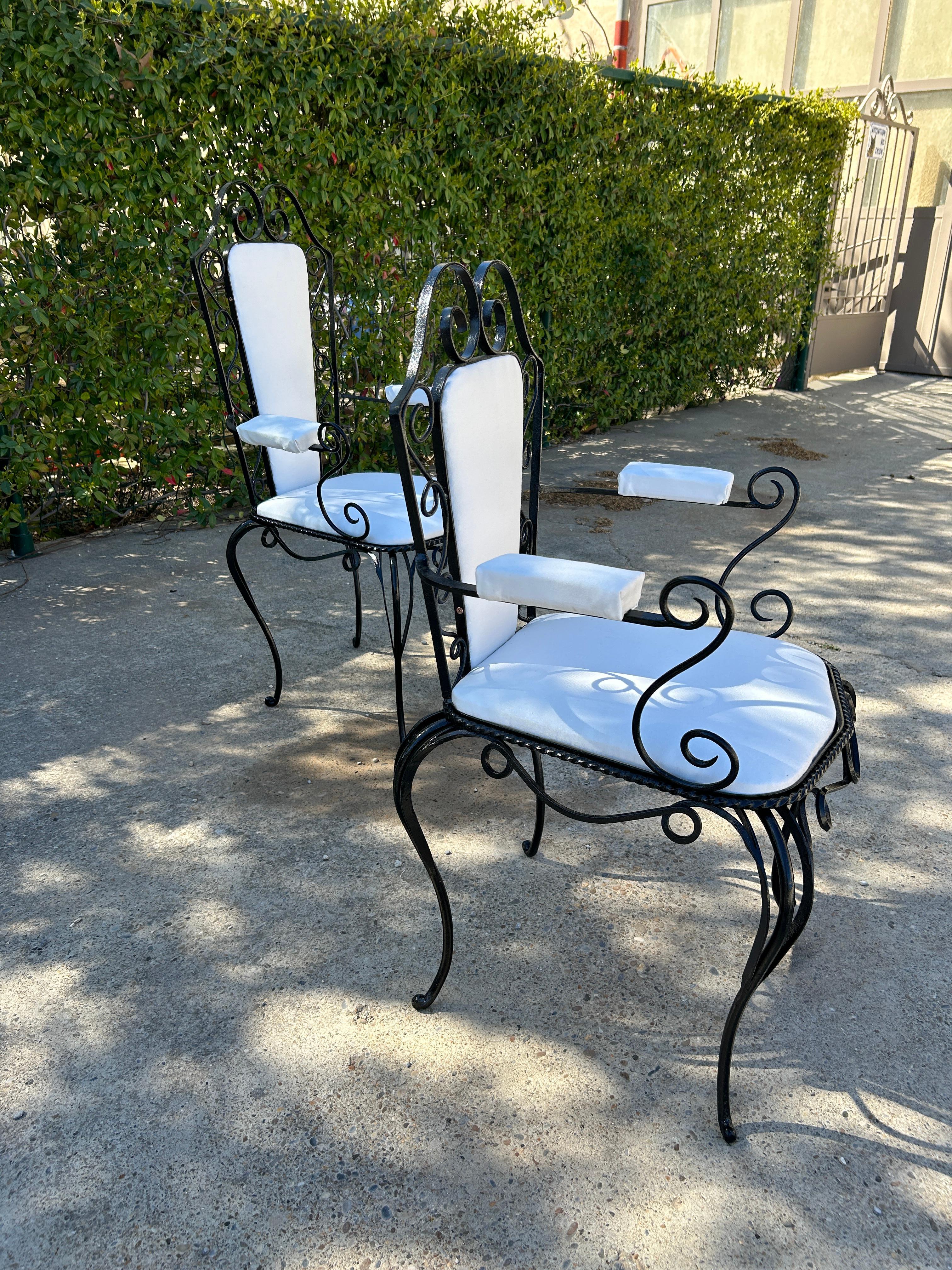 Garden set attributed to René Drouet Art Deco French work 1940 For Sale 12