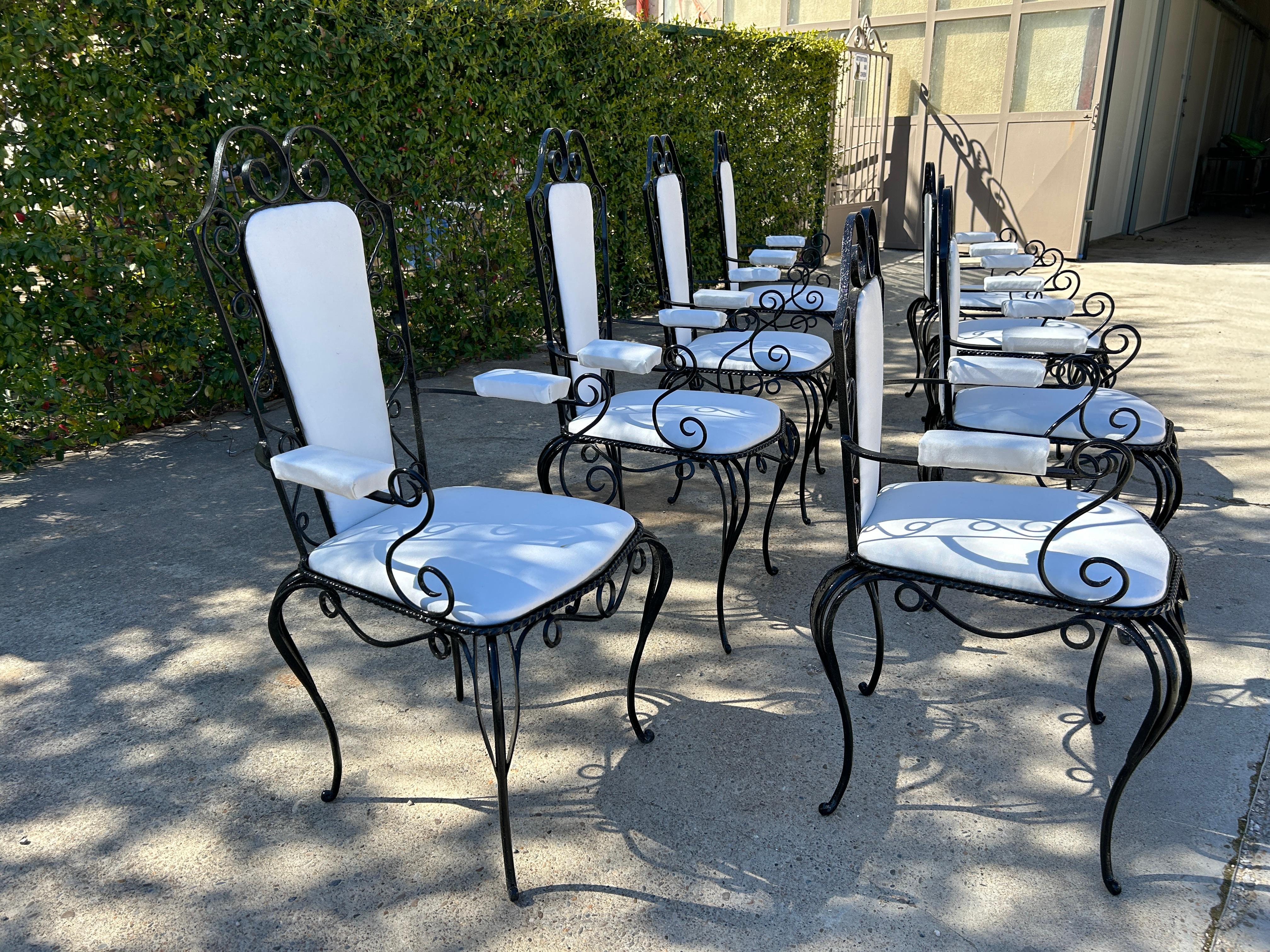 Mid-20th Century Garden set attributed to René Drouet Art Deco French work 1940 For Sale
