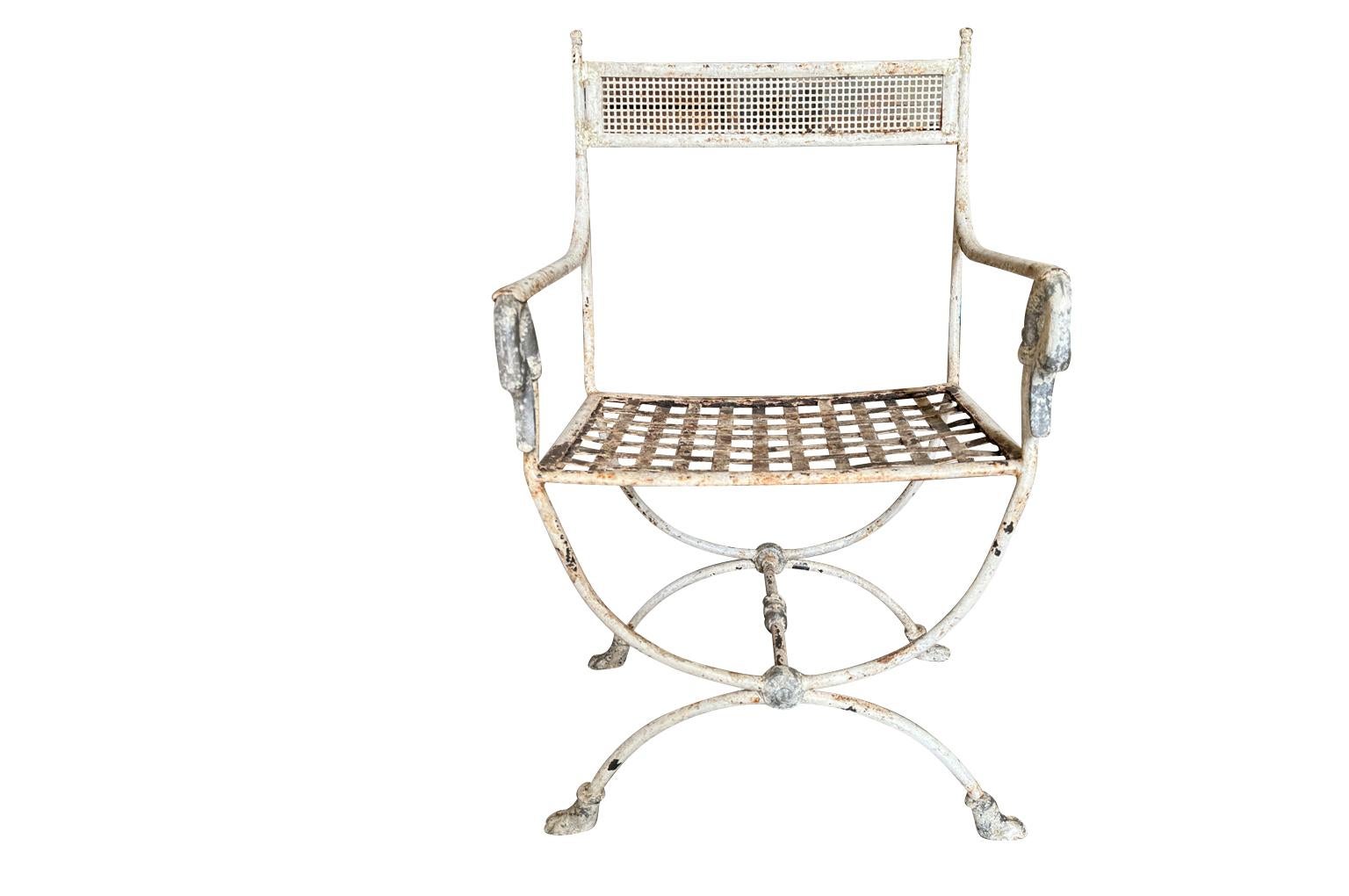 Garden Set Of Curule Form Garden Chairs And Stools 4