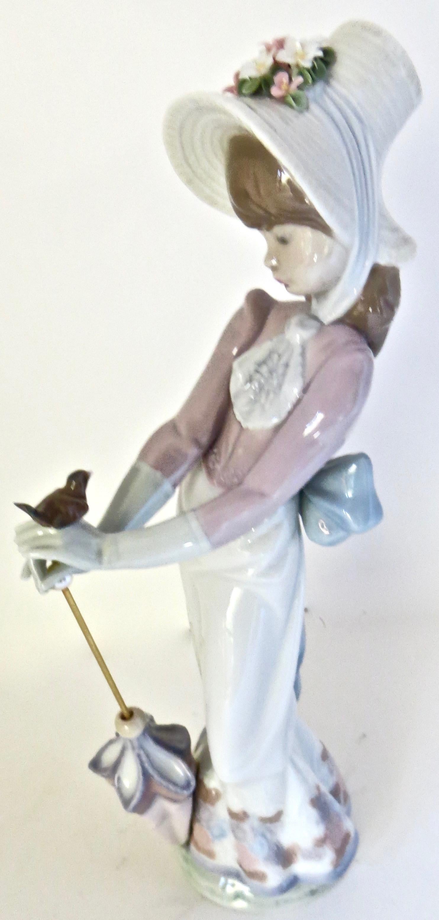 This was a limited edition hand painted porcelain made in 1992 and retired in 1995; manufactured by Lladro in Spain. Designed and sculpted by world renowned artist, Juan Huerta, it is entitled 