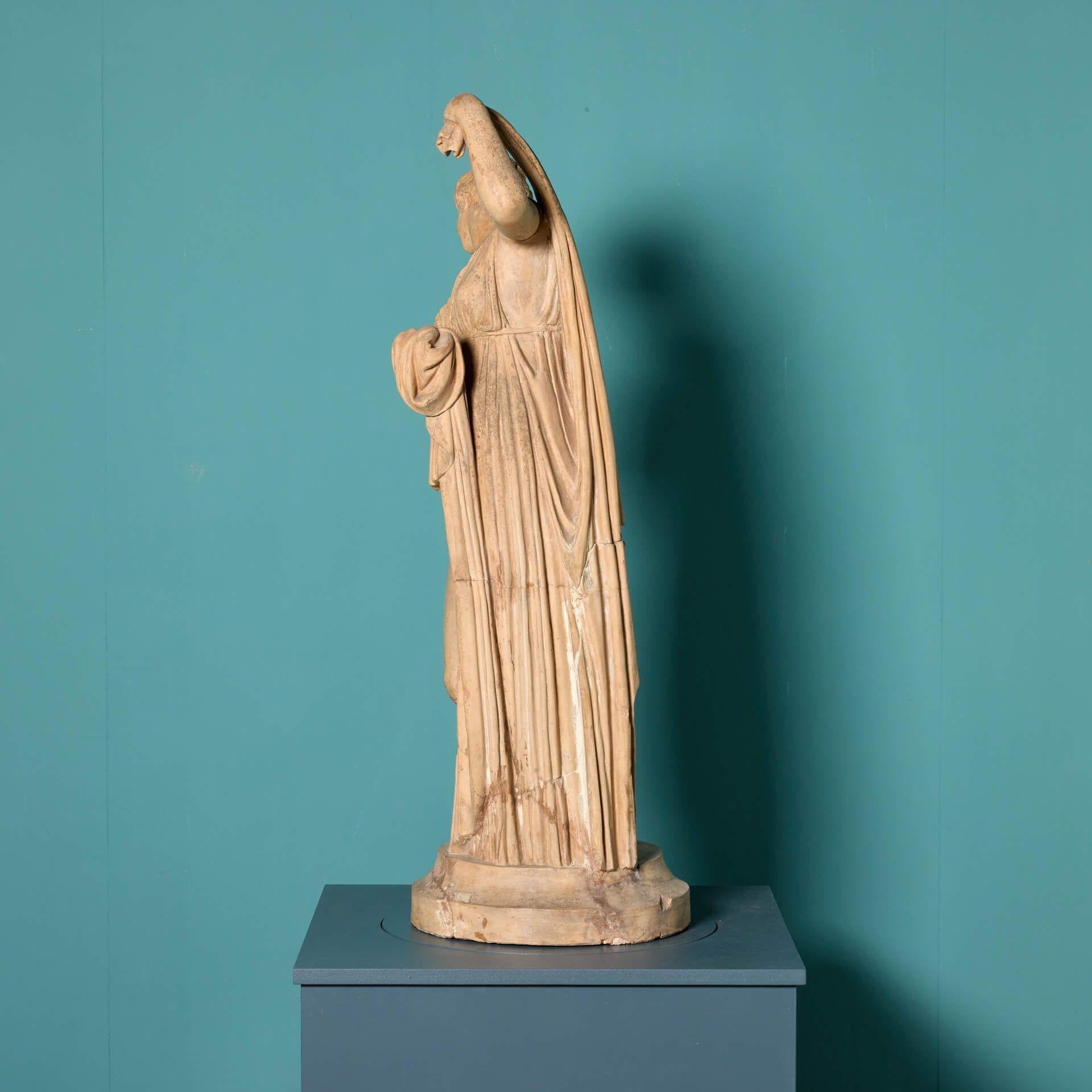Terracotta Garden Statue Depicting The Callipygian Venus For Sale