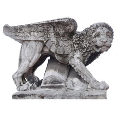 Garden Statue, Lion of San Marco, Prototype for the Central Station of Milan