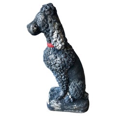 Vintage Garden Statue Of A Poodle