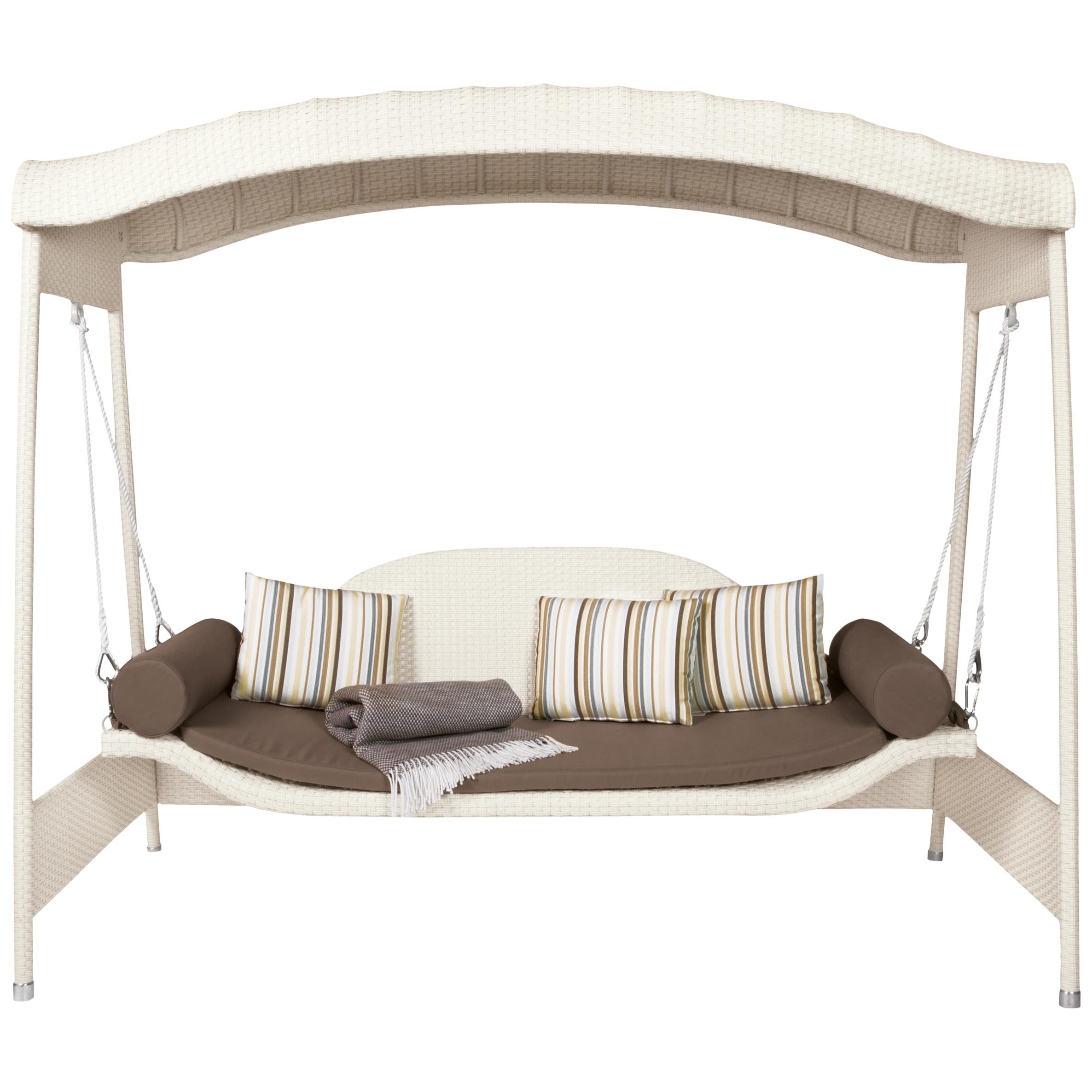 Garden Swing Sofa, Contemporary Woven Outdoor Swing Sofa For Sale at