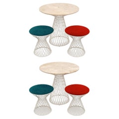 Garden Tables and Stools by Patricia Urquiola, Blue, Red, Italian