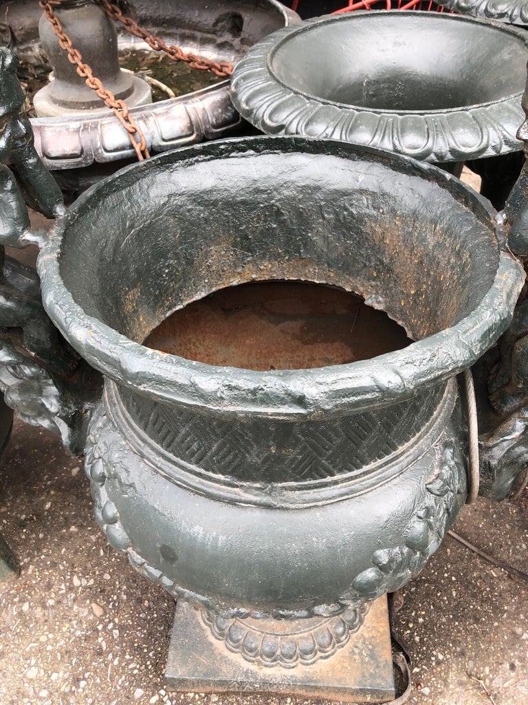 Garden Urns with Cherubs For Sale at 1stDibs