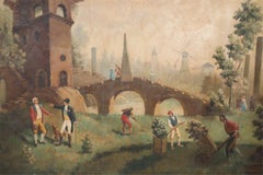 Gardeners Among the Ruins Oil Painting on Canvas