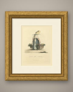 Gardener's Wife of Rotterdam with Produce, Antique Print, 1817