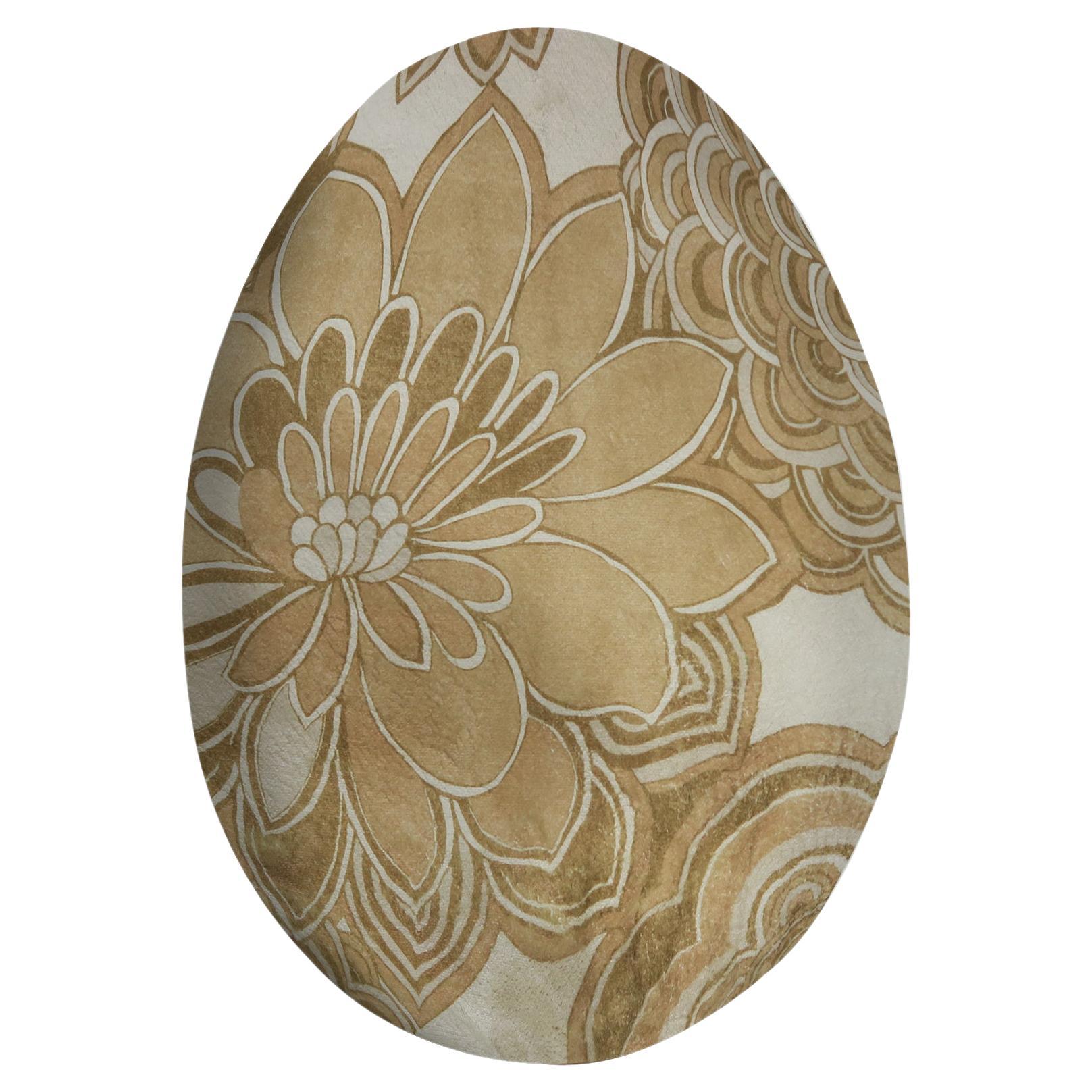 Gardenia Soft Gold Easter Egg by Evolution21 For Sale