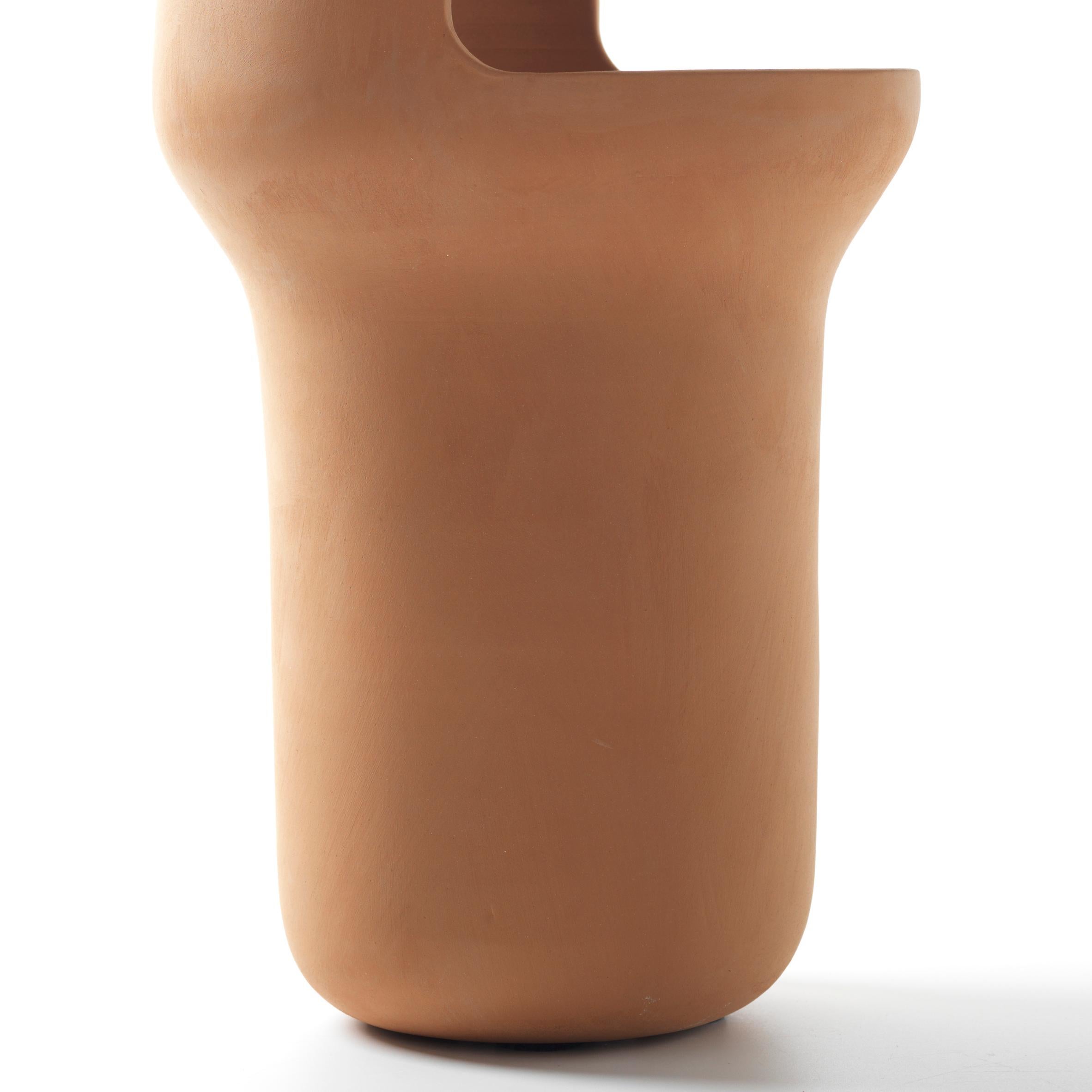 Spanish Gardenias Contemporary Terracotta Vase Nº1 by Jaime Hayon For Sale