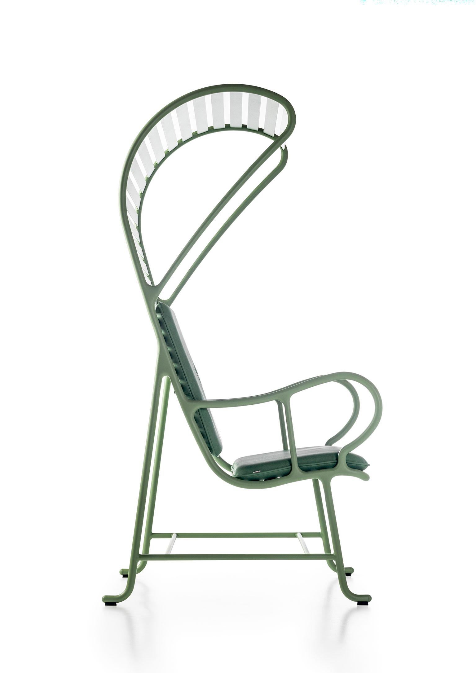 Aluminum Gardenias Outdoor Armchair with Pergola by Jaime Hayon for BD Barcelona For Sale