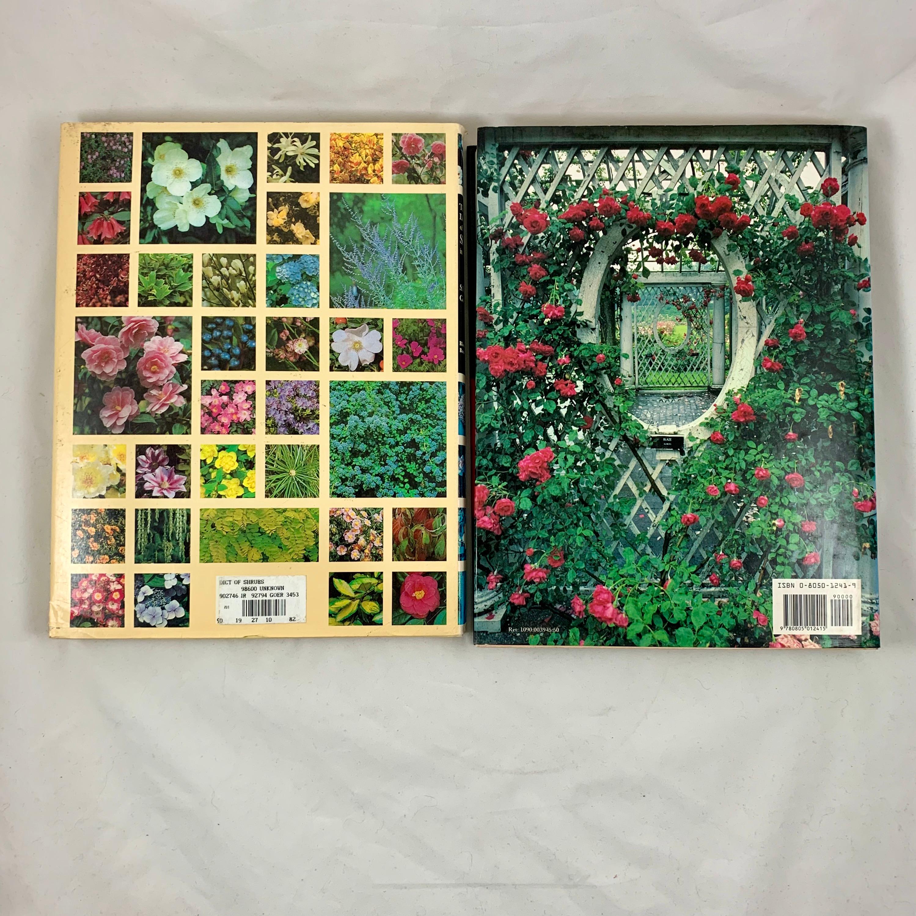 20ième siècle Jardinage Roses:: Herbes:: Arbustes:: Légumes:: Arbres fruitiers:: Collection de 5 livres en vente