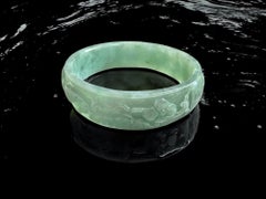 Gardens of The Ancient Orient Burmese A-Jade Bangle Bracelet 08811